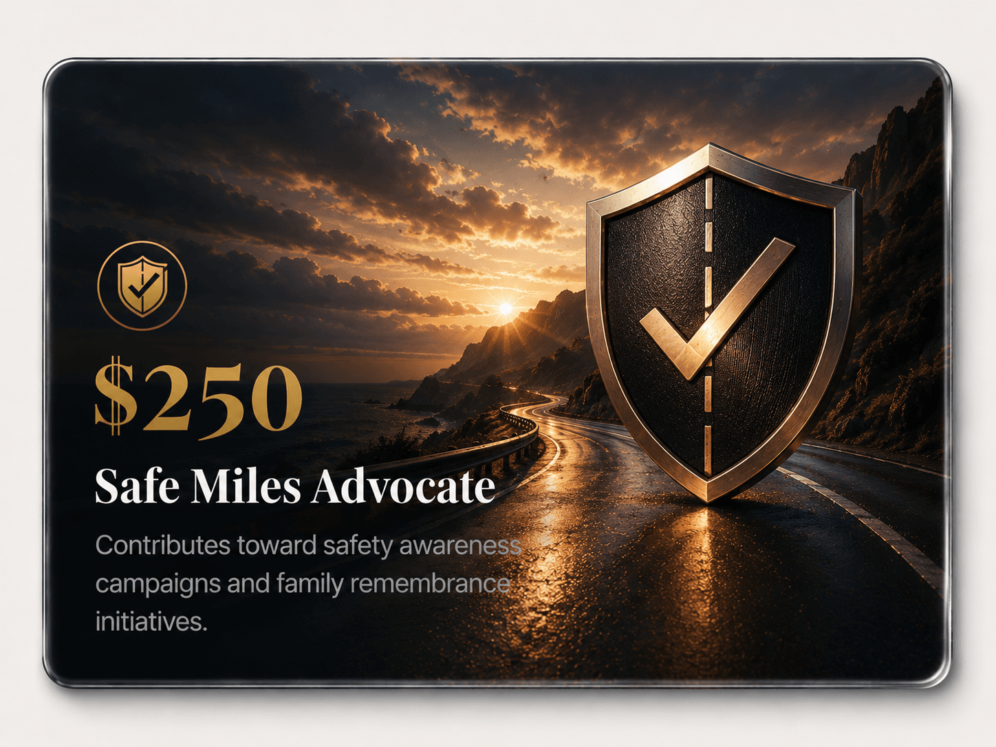 Safe Miles Advocate — $250 giving tier